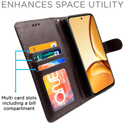 Pikkme coffee wallet flip cover for Realme C63 5G – photo 3