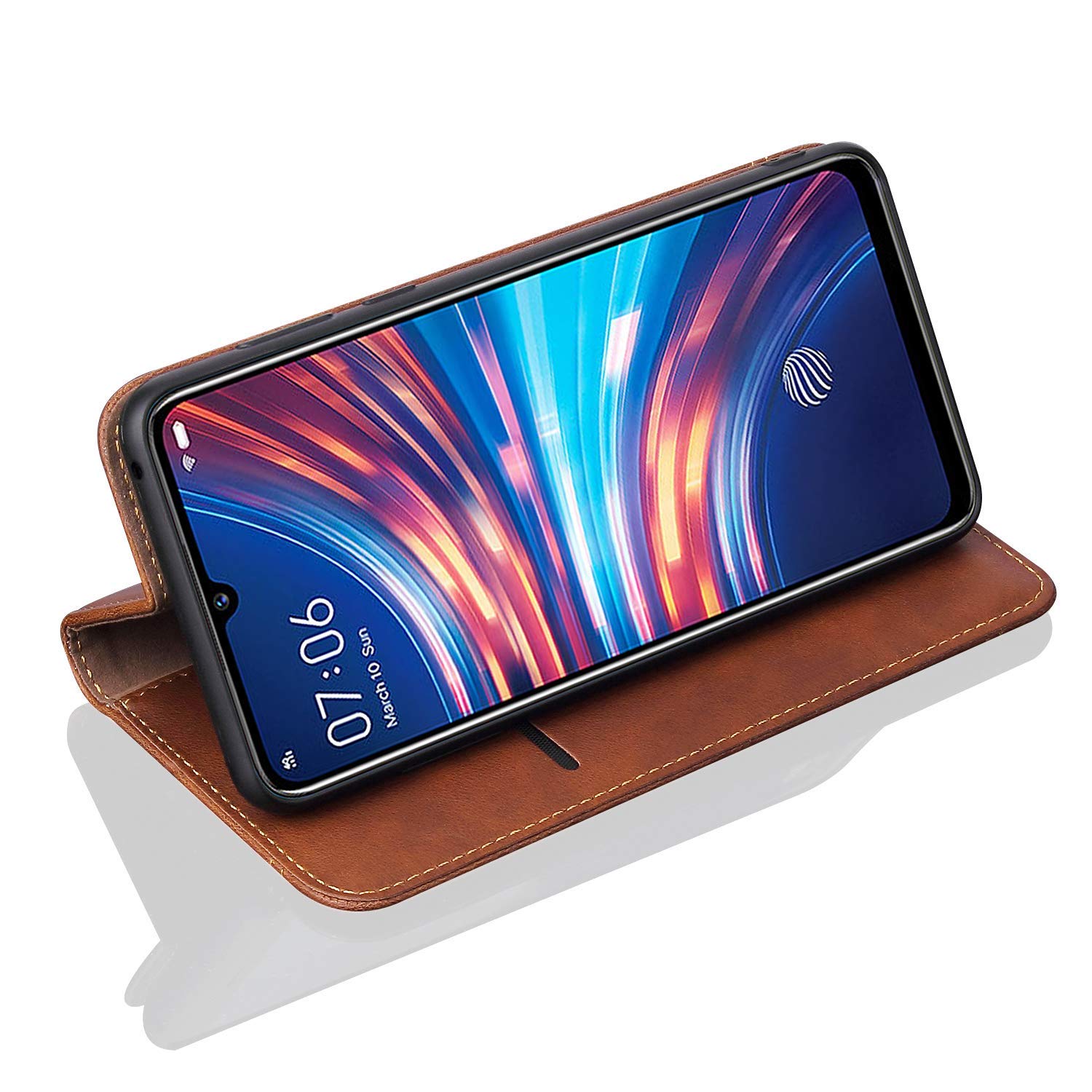 Pikkme brown wallet flip cover for Redmi Note 8 – photo 4