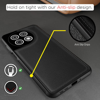 Pikkme OnePlus 11R 5G Leather black mobile cover – photo 2