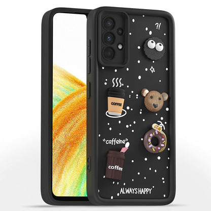 Samsung A33 5G/3D mobile cover in black by Pikkme