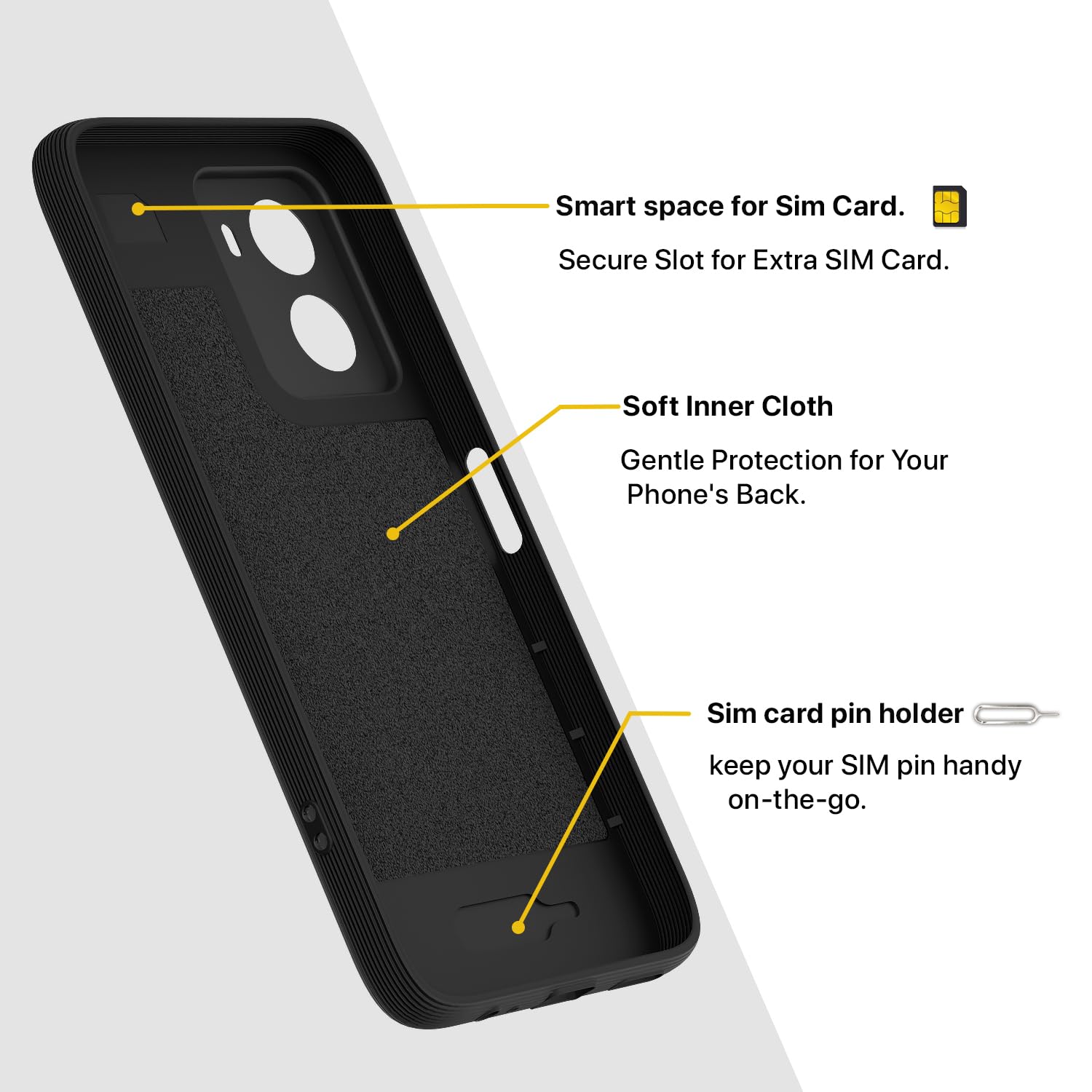 Black phone cover for Redmi 15A 5G – Pikkme – photo 6