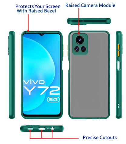 Pikkme Vivo Y72 5G/Y31s Hybrid green phone cover – photo 3