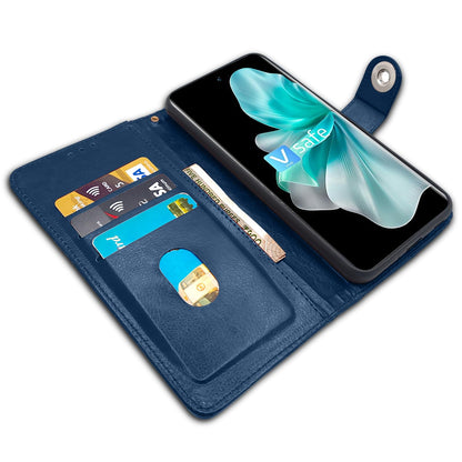 Pikkme Vivo V30 5G Button blue flip case – photo 3