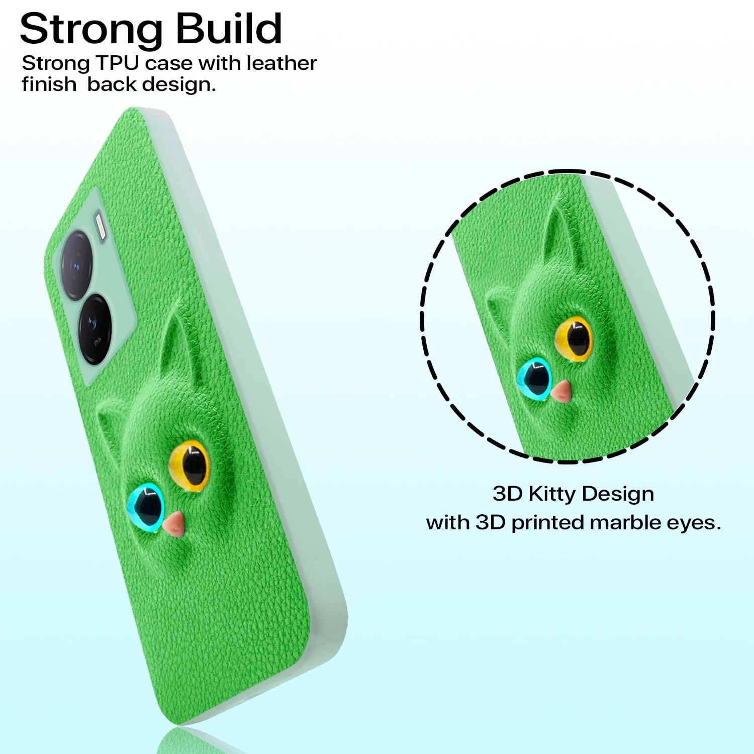 Green mobile back cover for iQOO Z7/Z7s 5G – Pikkme – photo 2
