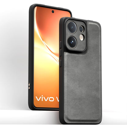 Vivo V60/T4 Pro 5G Leather mobile back cover in grey by Pikkme – photo 2