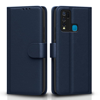 Pikkme Vivo Y30 Wallet blue mobile flip cover