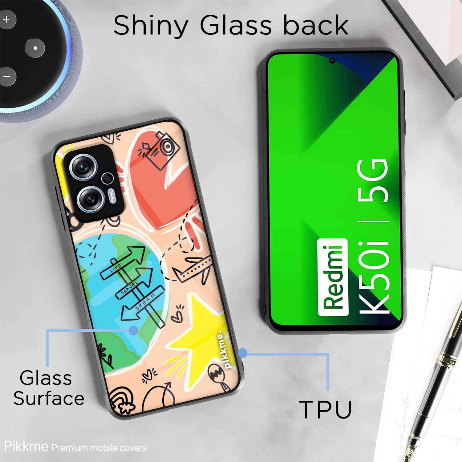 Pikkme Redmi K50i 5G Hybrid mobile back cover – photo 3