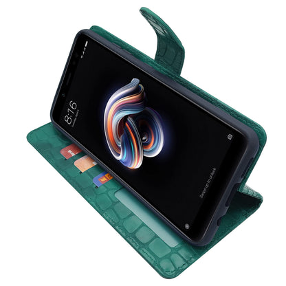 Redmi Note 5 Pro Wallet flip cover in green by Pikkme – photo 4