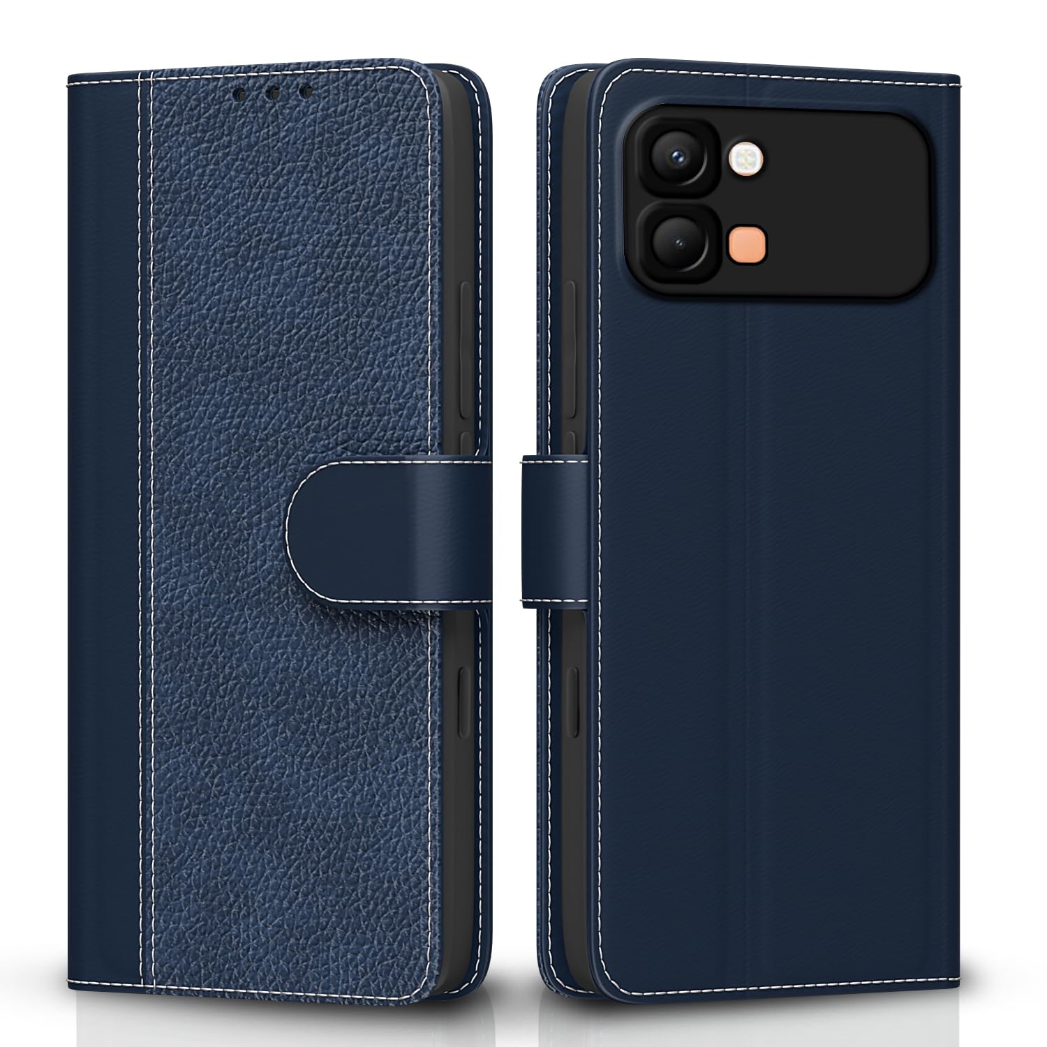 Pikkme Infinix Note Edge 5G Wallet blue flip case