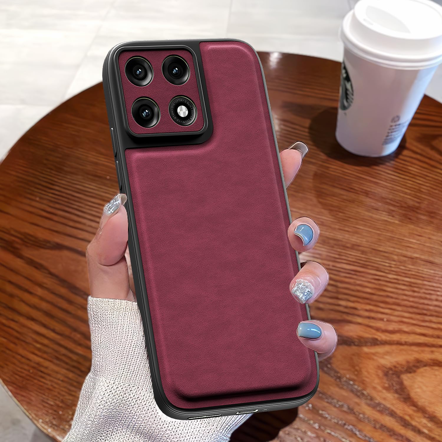 Purple Leather mobile back cover for Moto Edge 70 Pro 5G – Pikkme – photo 7