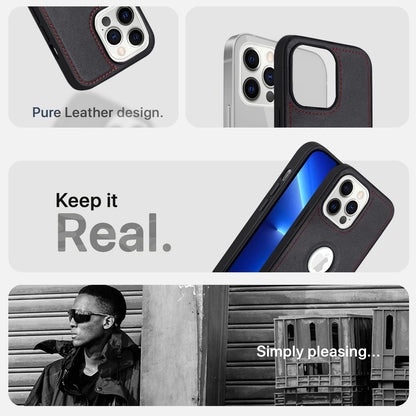 Pikkme black Leather mobile cover for iPhone 13 Pro – photo 5