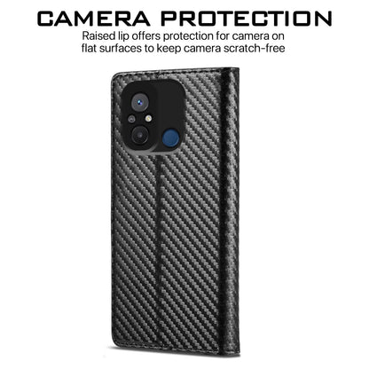 Black Wallet wallet flip cover for Redmi 12C/Poco C55 – Pikkme – photo 4