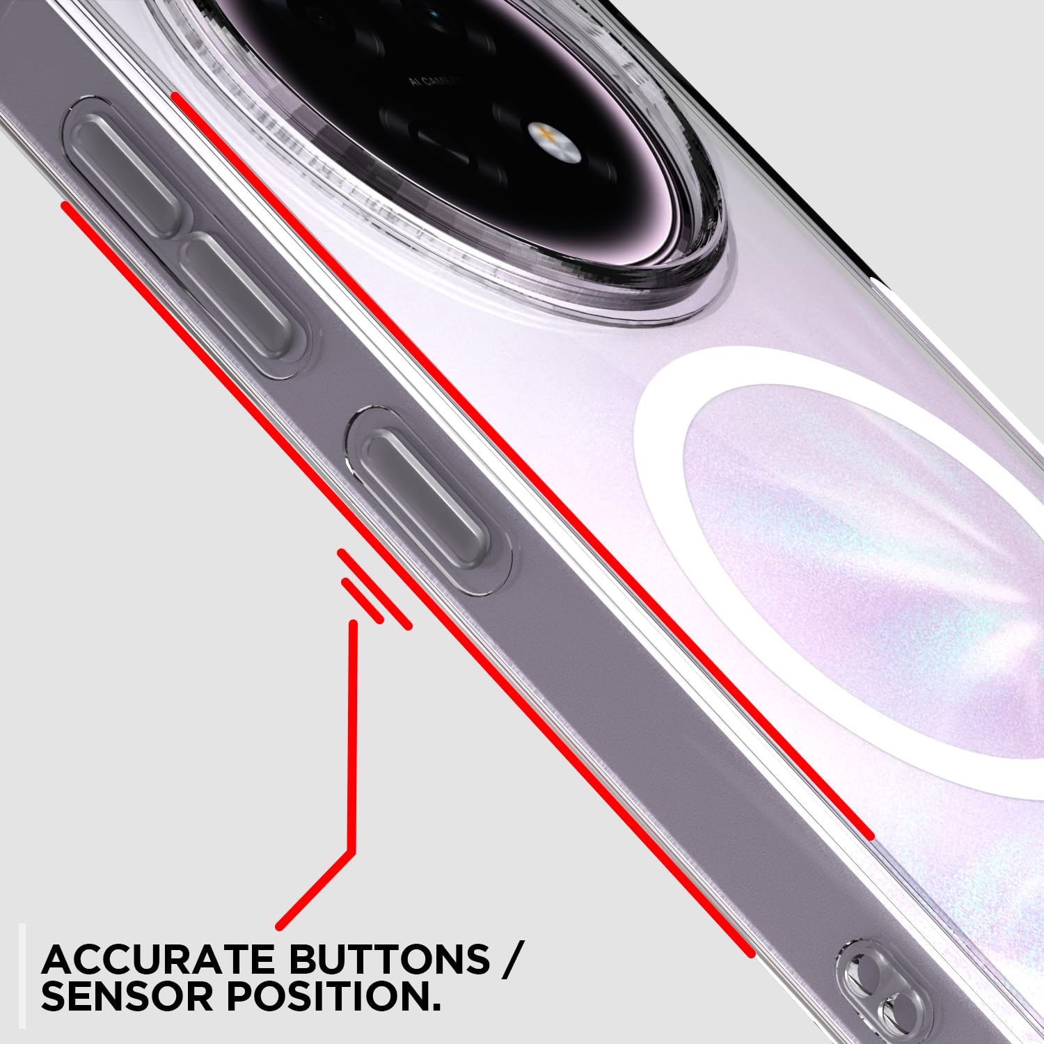 Oppo F31 Pro Plus 5G back cover in transparent mag-safe by Pikkme – photo 6