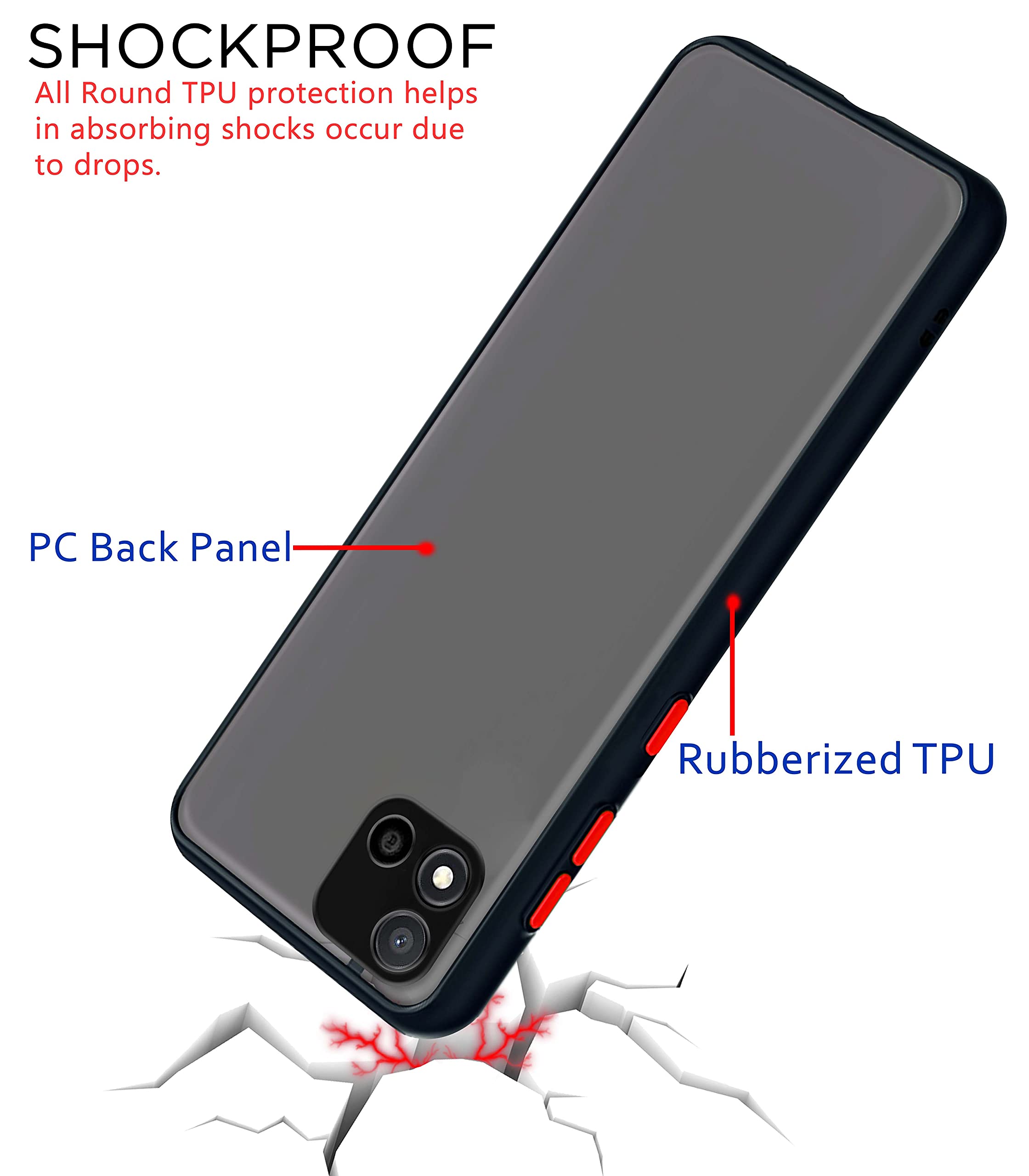 Black mobile back cover for Realme C11 (2021) – Pikkme – photo 4