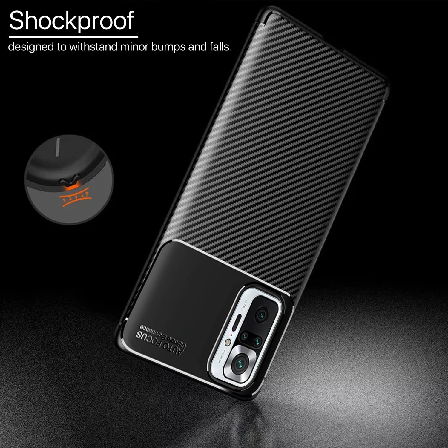Black mobile back cover for Redmi Note 10 Pro/Note 10 Pro Max – Pikkme – photo 4