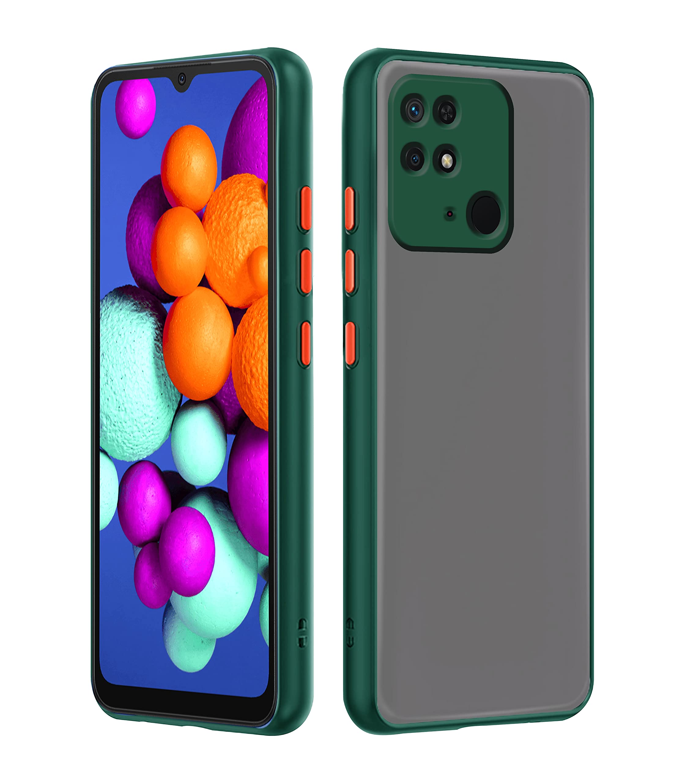 Redmi 10 phone cover in green by Pikkme