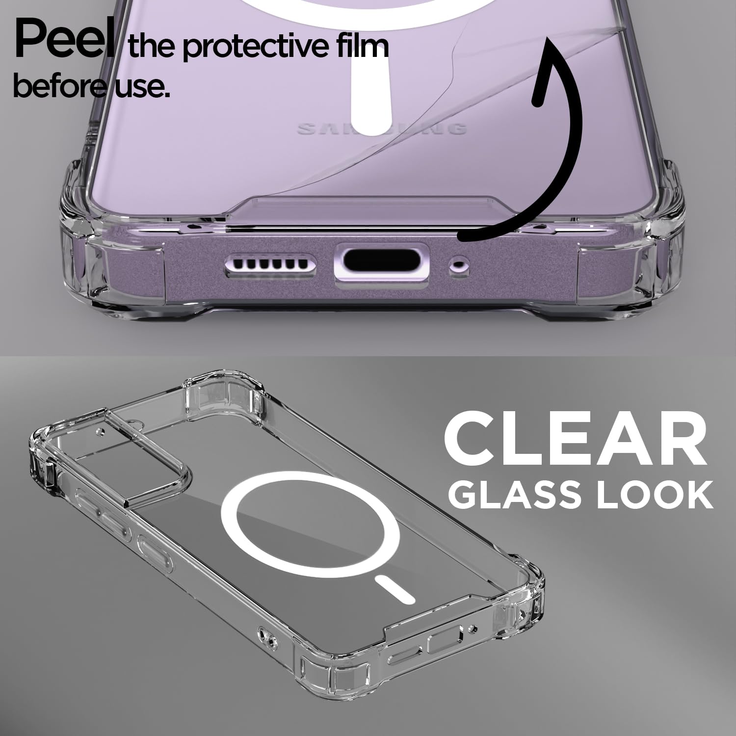Transparent mag-safe mobile back cover for Samsung S21 FE 5G – Pikkme – photo 3