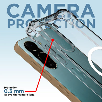 Pikkme Redmi A7 Pro/Poco C85x 5G transparent mag-safe phone cover – photo 5