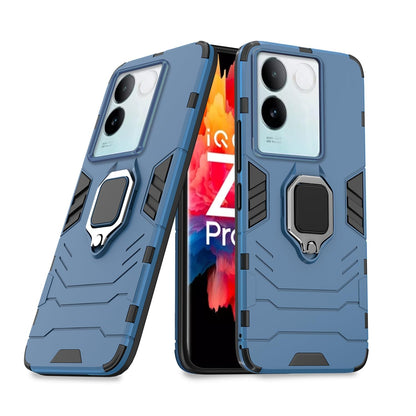 Pikkme iQOO Z7 Pro 5G Tough Armor blue mobile cover