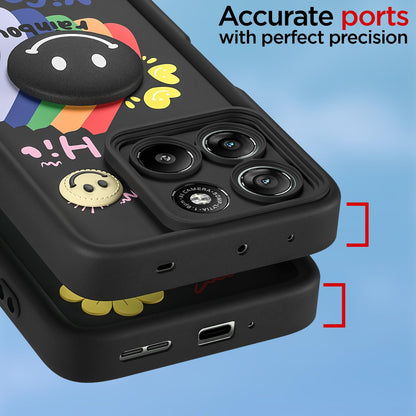 Black Smile Rainbow phone cover for Moto G67 Power/G57 Power 5G – Pikkme – photo 4