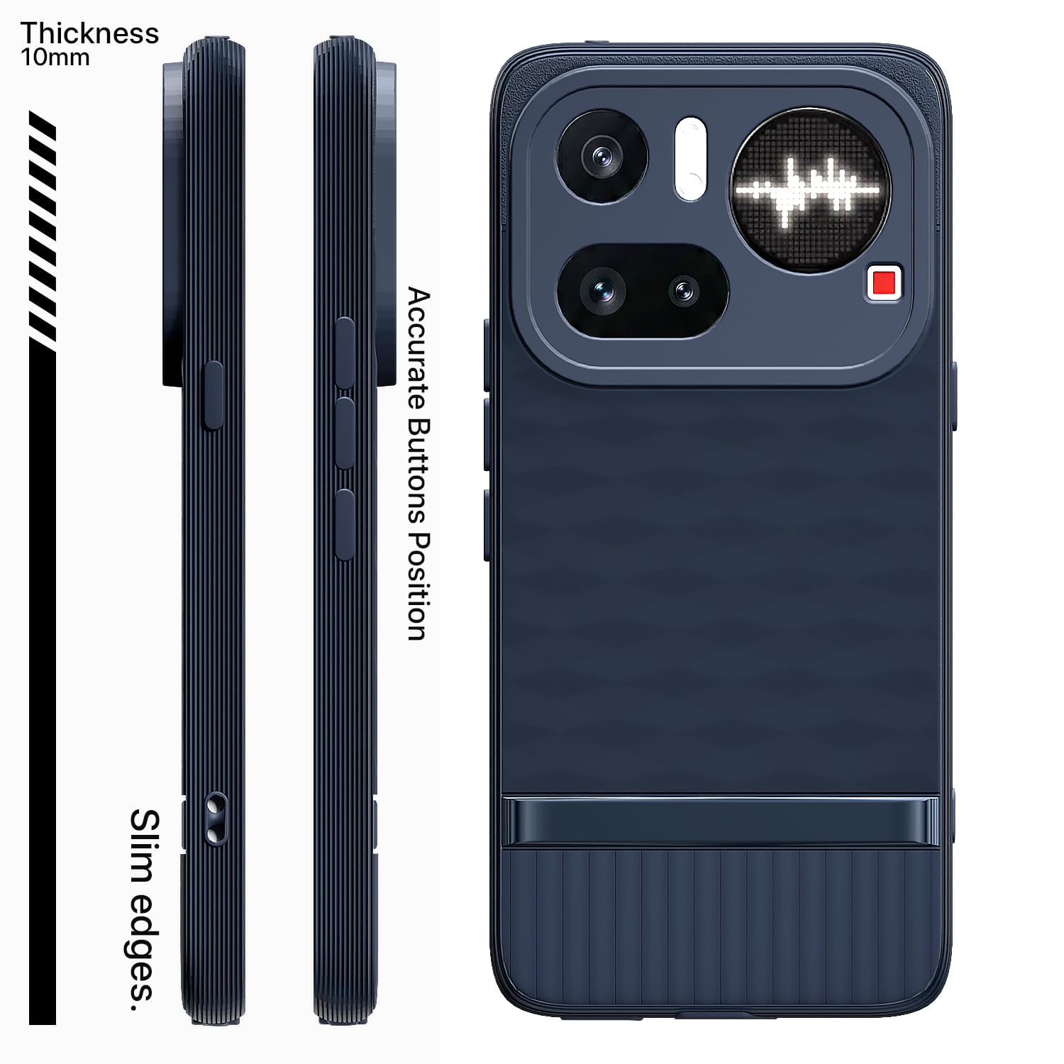 Pikkme Nothing Phone 4a Pro 5G Silicone blue mobile cover – photo 3