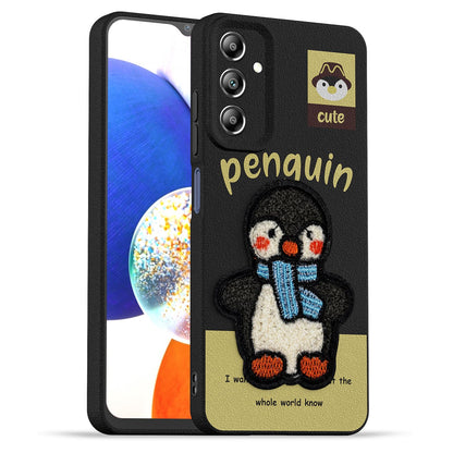 Pikkme Samsung A14 4G/A14 5G Plush Patch black mobile cover