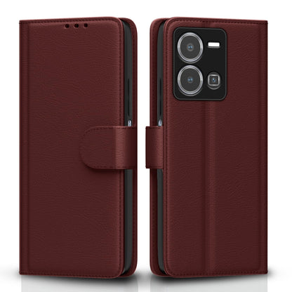 Brown flip cover for Vivo Y35 – Pikkme