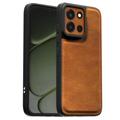 Pikkme brown Leather back cover for OnePlus Nord 6 5G