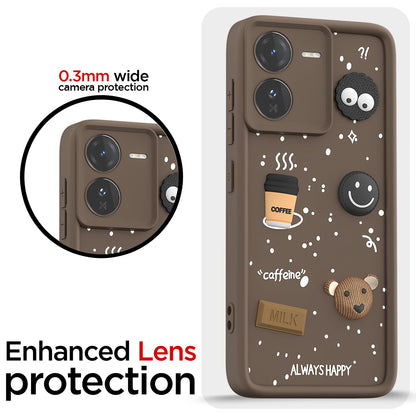 Pikkme brown Silicone phone cover for iQOO Z9 5G/3D – photo 5