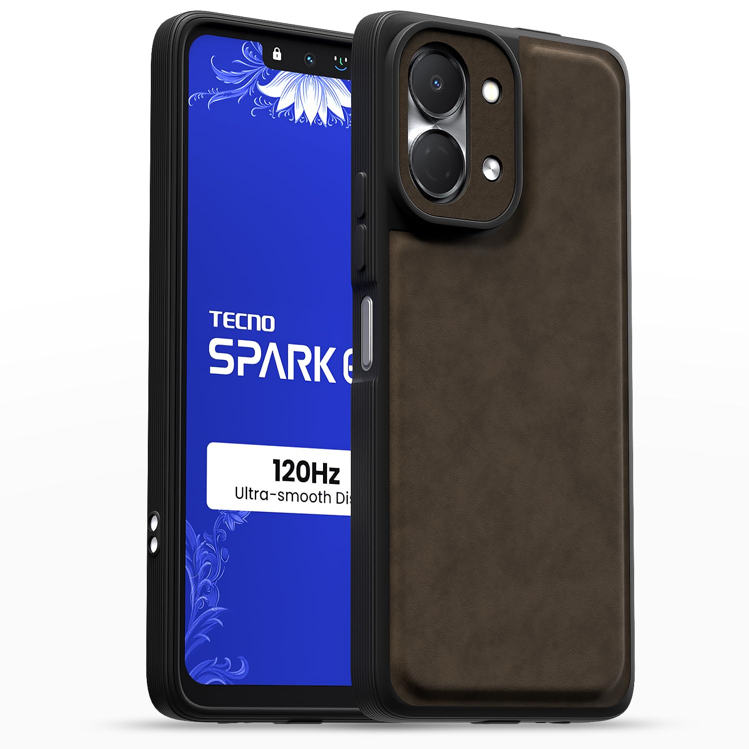 Pikkme coffee Leather phone cover for Tecno Spark Go 3