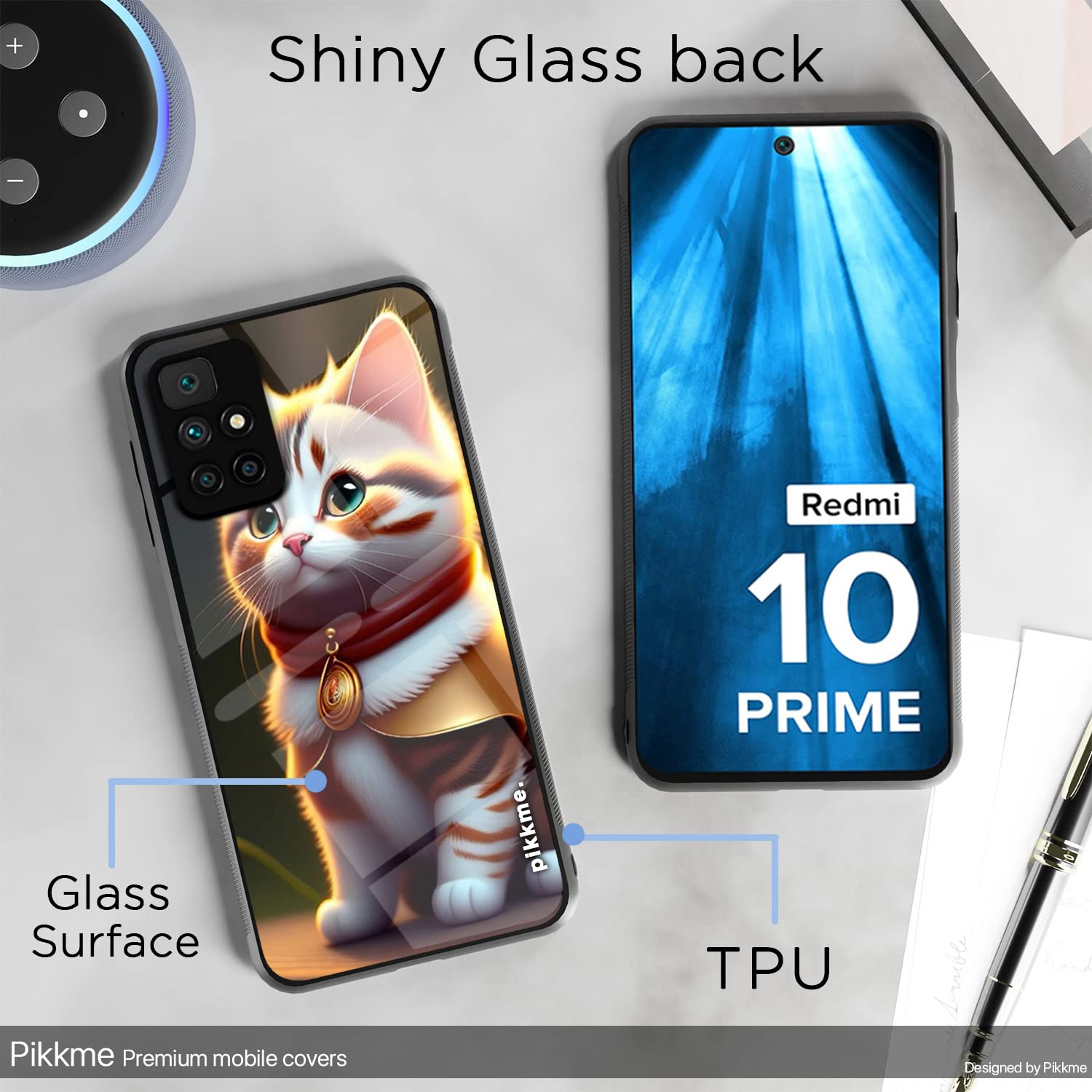 Pikkme Redmi 10 Prime Cat mobile cover – photo 3