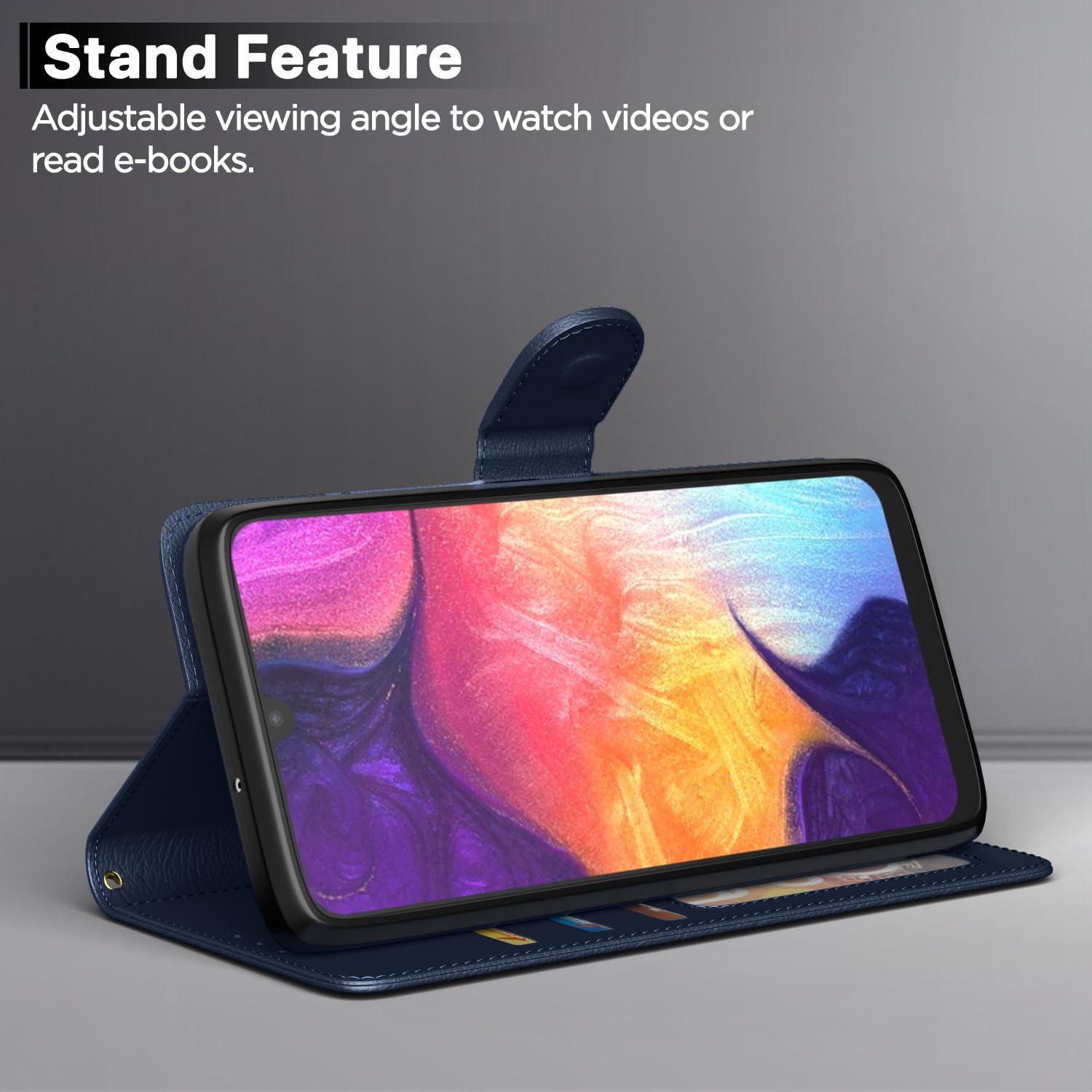 Pikkme Samsung A31 Wallet blue flip cover – photo 3