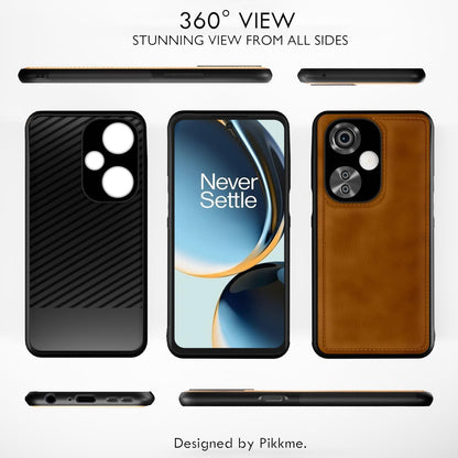 Pikkme OnePlus Nord CE 3 Lite 5G Leatherback Back Case | Brown