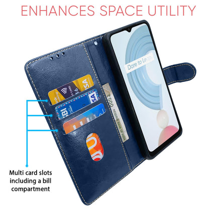 Pikkme blue & brown flip cover for Realme C21y – photo 3