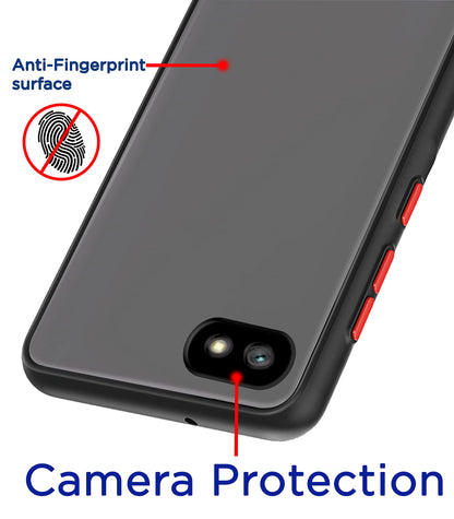 Black Hybrid mobile cover for Redmi 6A – Pikkme – photo 2