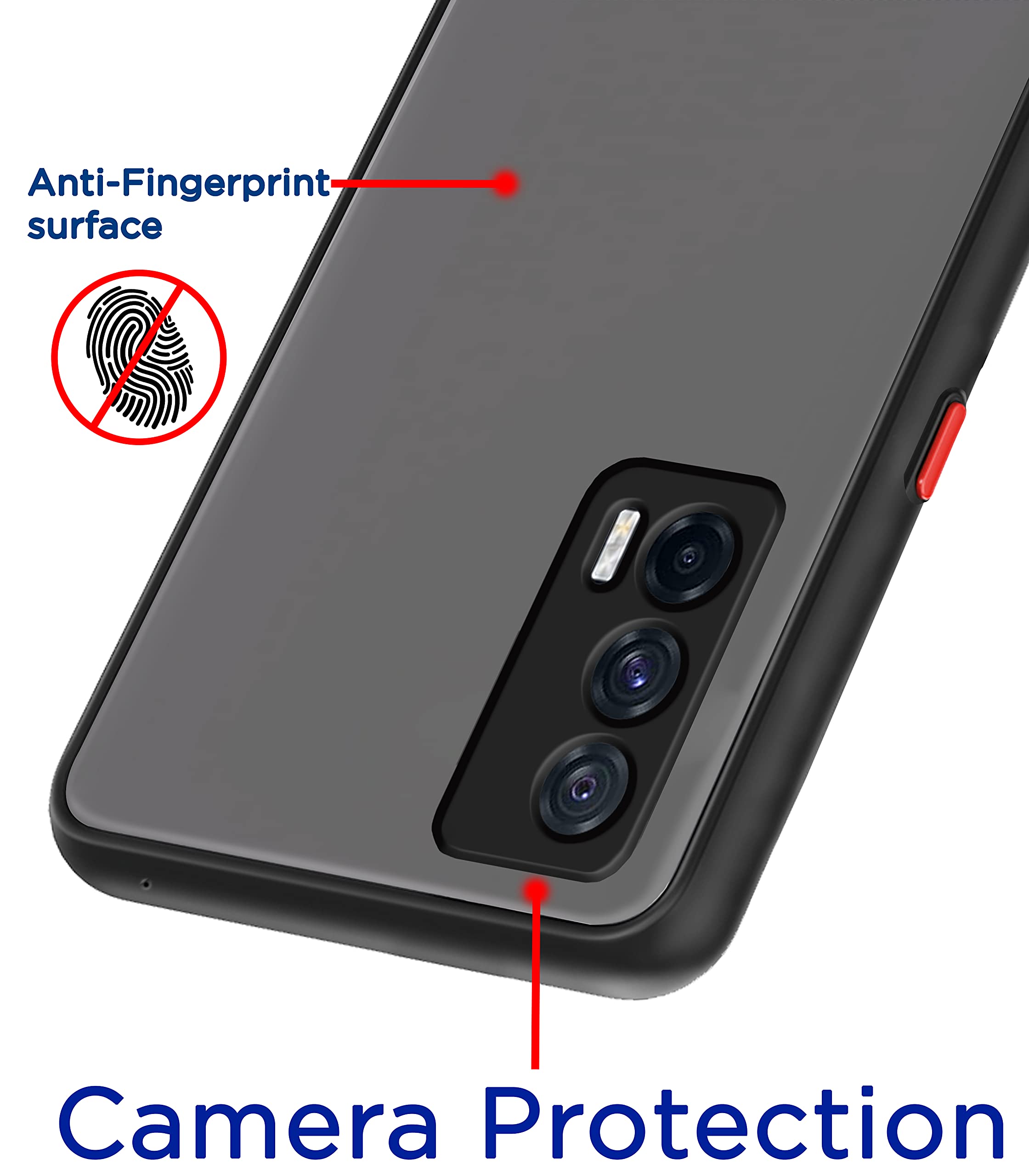 Pikkme black Matte mobile back cover for iQOO 7 5G – photo 2