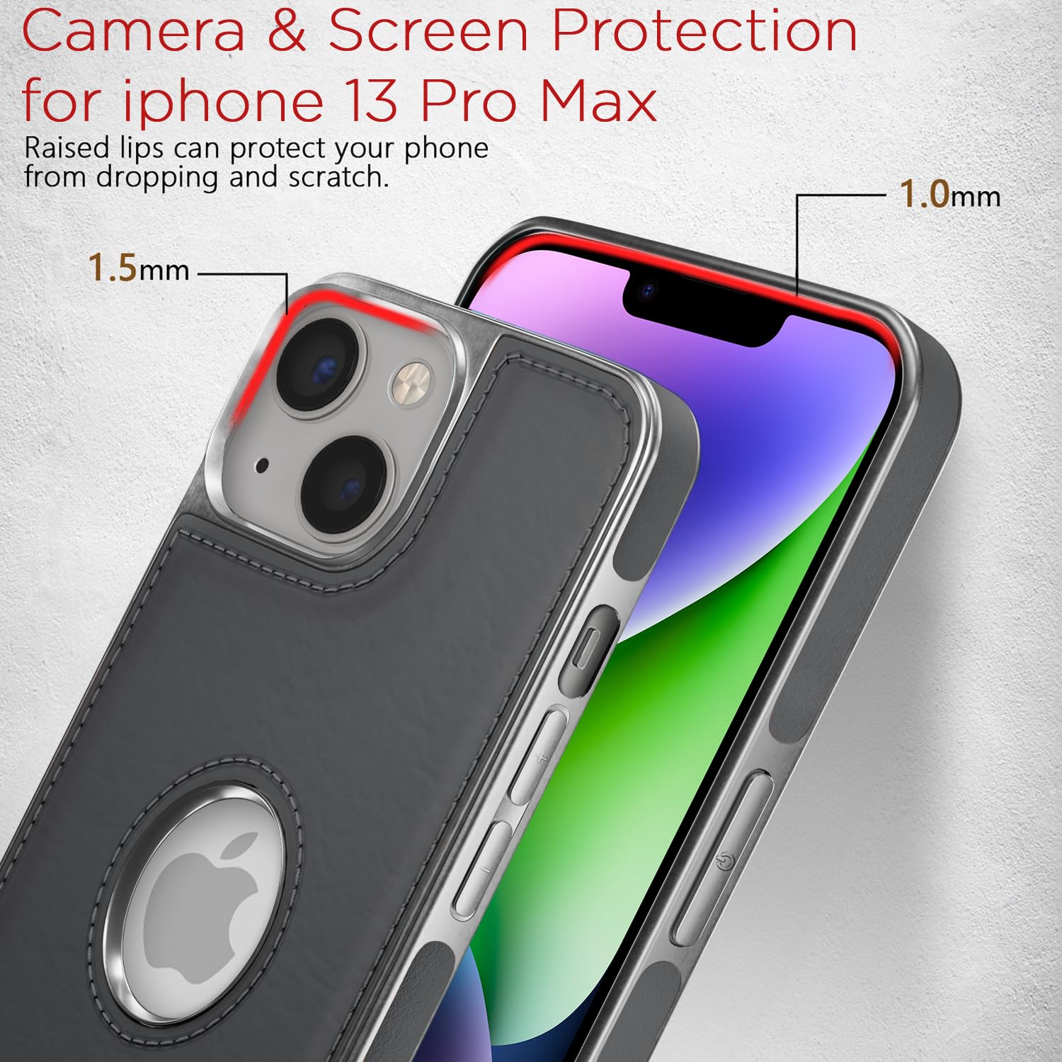 Pikkme chrome grey mobile back cover for iPhone 14 Plus – photo 4