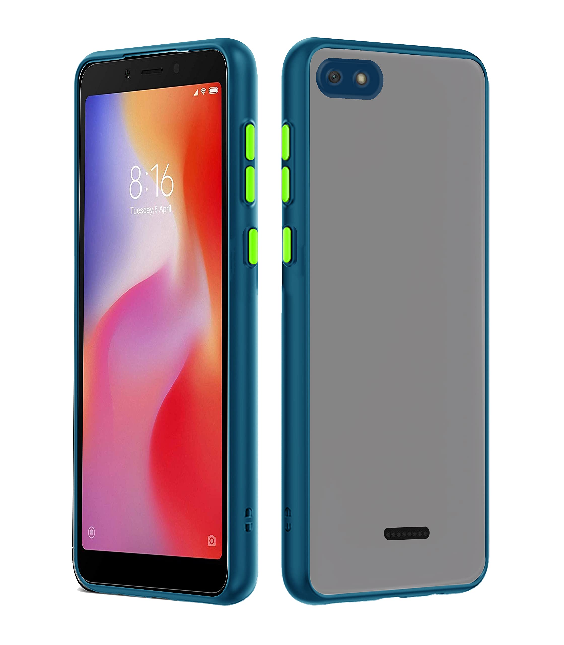 Redmi 6A phone cover in blue by Pikkme
