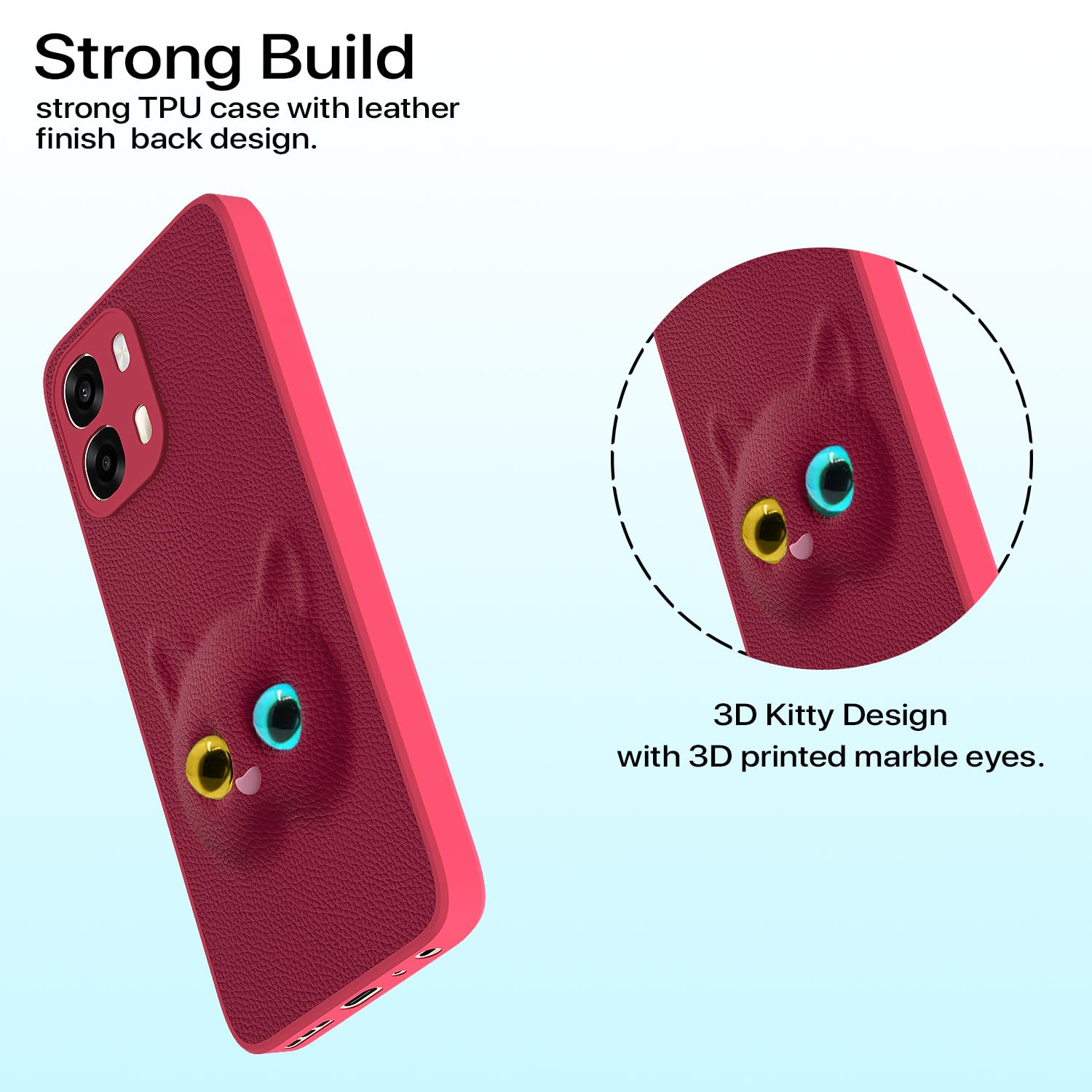 Pikkme pink Kitty back cover for Oppo A6 Pro 5G – photo 2