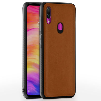 Redmi Note 7 Pro/Note 7/Note 7S Leather back cover in camel by Pikkme