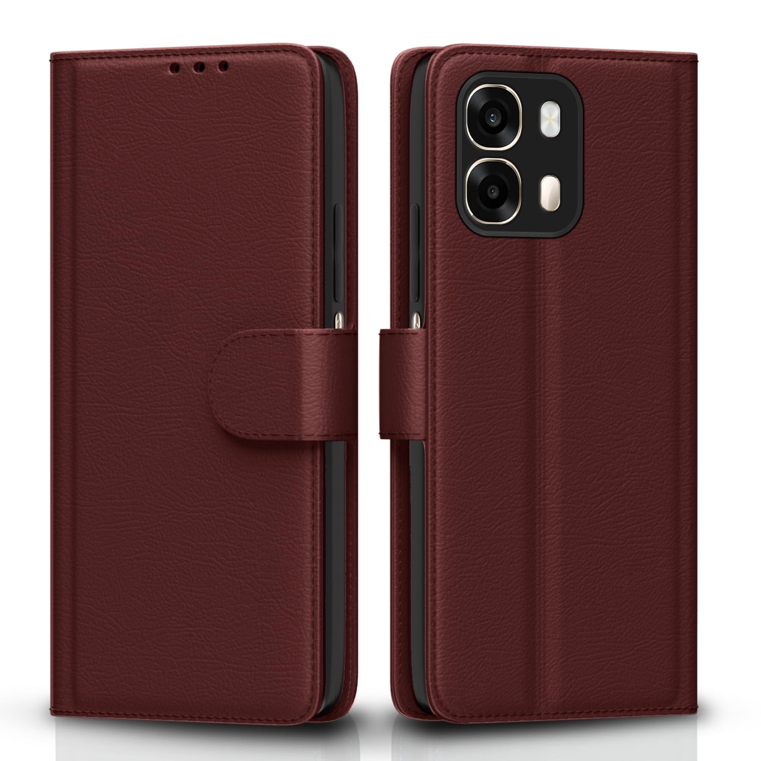 Brown Wallet wallet flip cover for Oppo A6 Pro 5G – Pikkme