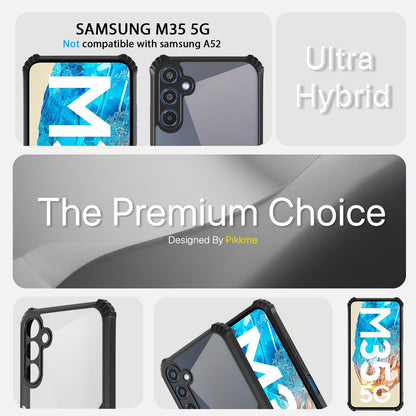 Samsung M35 5G Hybrid mobile back cover in black by Pikkme – photo 2