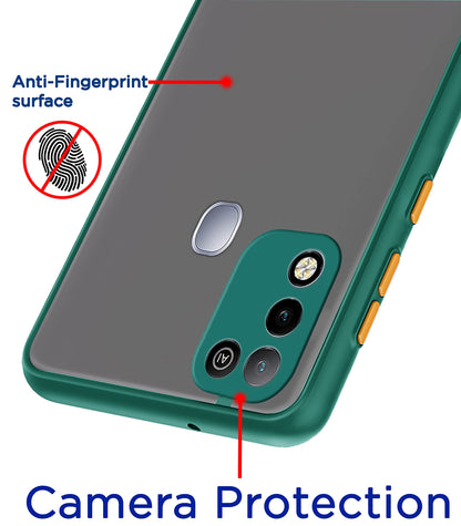 Infinix Hot 10 Play Hybrid phone cover in green by Pikkme – photo 2