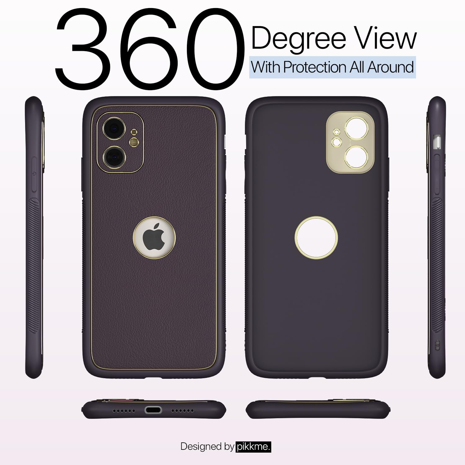 Pikkme iPhone 11 Chrome purple mobile back cover – photo 4
