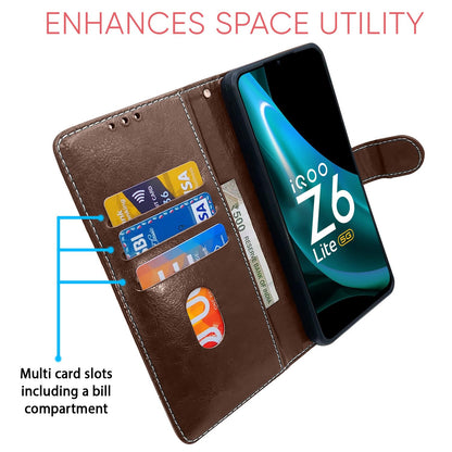 iQOO Z6 Lite 5G flip case in brown & coffee by Pikkme – photo 4