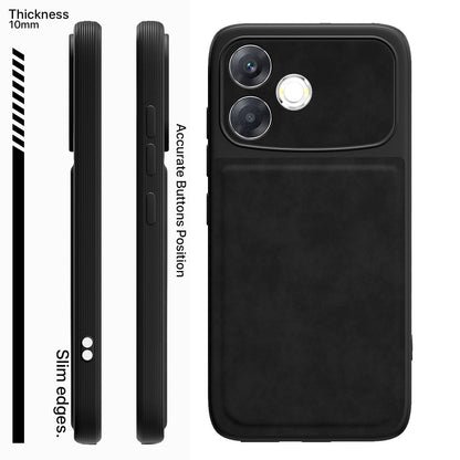 Pikkme black Leather mobile back cover for Oppo F33 Pro 5G – photo 3