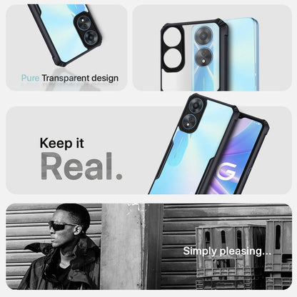 Pikkme Oppo A78 5G Clear plastic, black mobile back cover – photo 4