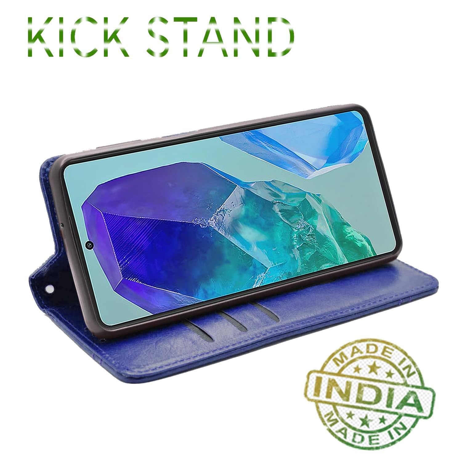 Pikkme Samsung M55/M55s/F55 5G Magnetic blue flip cover – photo 4