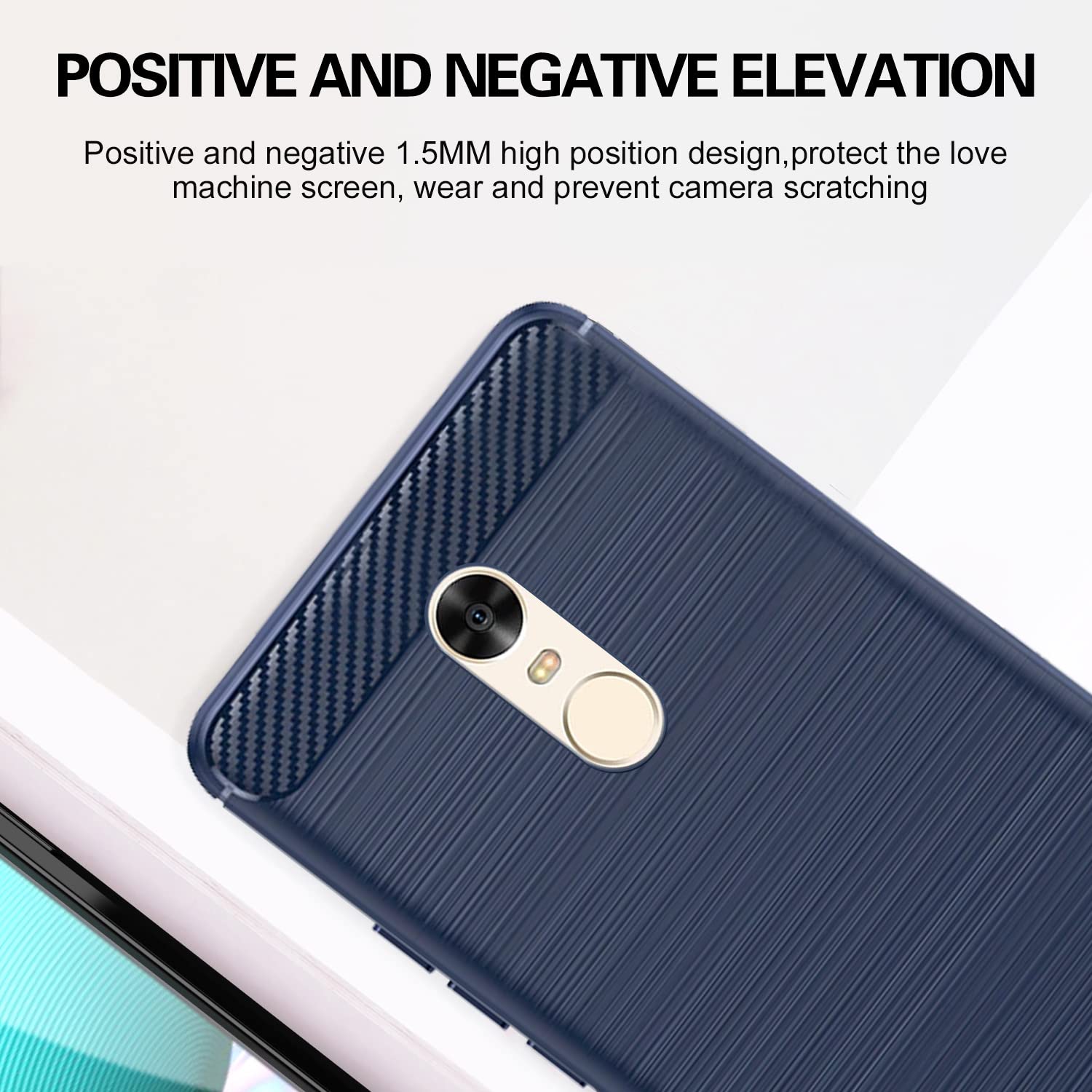 Redmi Note 4 mobile back cover in blue by Pikkme – photo 5