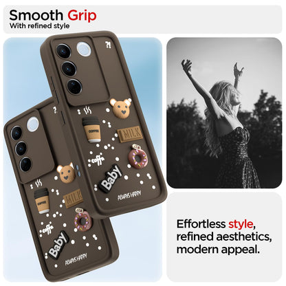 Pikkme Vivo V27/V27 Pro 5G brown back cover – photo 2